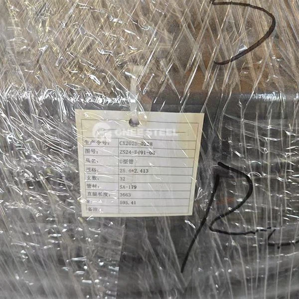 ASME SA179 Baja karbon u tabung tikungan untuk tabung kondensor penukar panas boiler