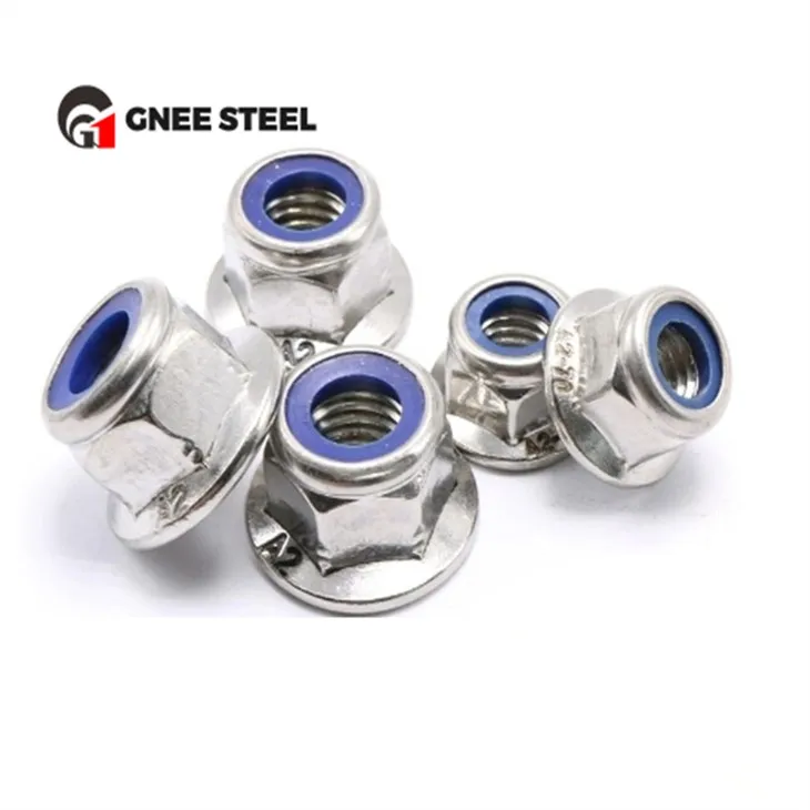 Mur Pengunci Nilon Flensa Heksagonal DIN 1663